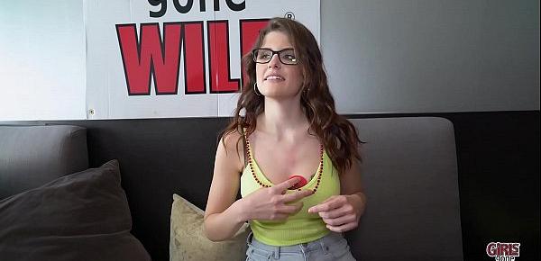  GIRLS GONE WILD - Shy White Babe With Big Tits And Glasses, Michele James